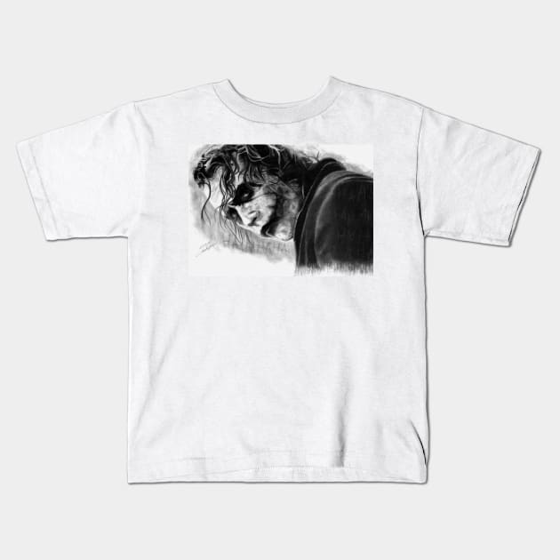 Heath Ledger Kids T-Shirt by asa7ur